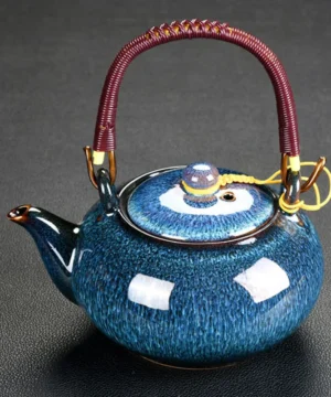 Théière en céramique petite tasse fleur domestique