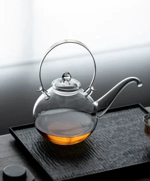 Théière en verre Borosilicate à faisceau