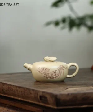 Théière design chinoise en argile violette 13x5.5cm haut de gamme