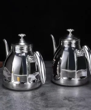 Théière en acier inoxydable avec filtre bouilloire à thé cuisine 2L