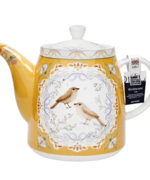 Théière cocon d'oiseau en forme de cloche en céramique de poterie de Londres 1 litre (33,8 Fl oz)