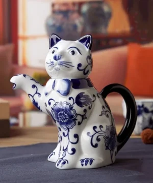 Théière Céramique en Forme de Chat