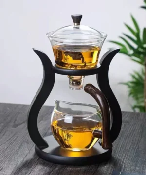 Gaiwan en Verre avec Support – Théière à Thé