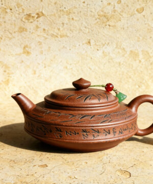 Yixing Théières en argile feuille de bambou Zisha chinois 150ml
