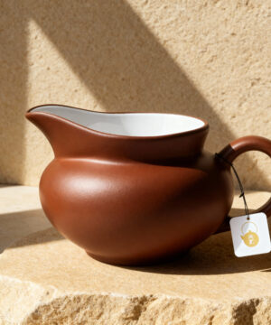 Théière à café en argile marocaine marron