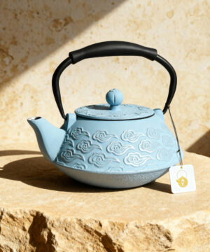 Théière en fonte japonaise bouilloire à thé à feuilles mobiles